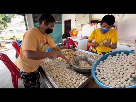 Malaysia Fish Ball Factory... handmade fish balls, fried fish cakes