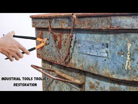 Restoring a Rusted 60s Mechanic's Tool Cart - Can It Be Saved?!