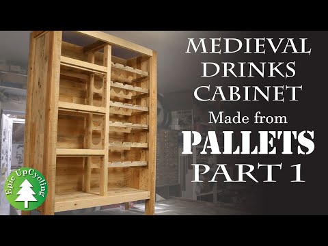 Pallet Furniture. A Medieval Drinks Cabinet Made From Pallets and Junk. Part 1