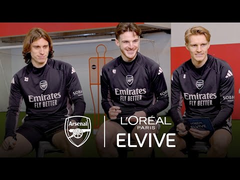 The Arsenal 🤝 Immaculate hair | Frimmy, Calafiori, Odegaard & Rice | L’Oreal Paris Elvive
