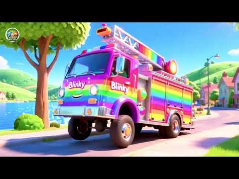 Baby Rainbow Truck 🌈🚚🎶 Fun Colors & Vehicle Adventure Song for Kids | Nursery Rhyme