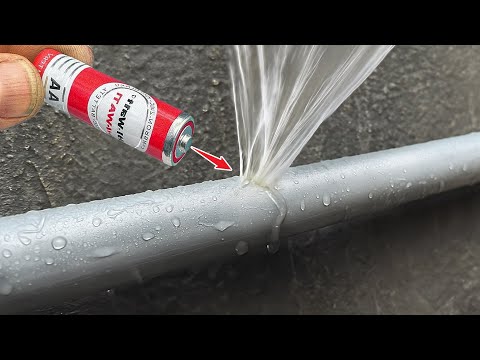 A very old plumber taught me this! Leaky pipe repair technique that very few plumbers know
