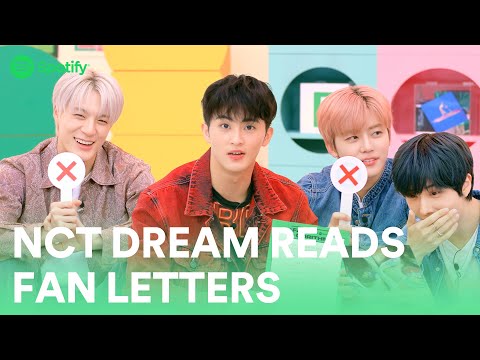 NCT DREAM reads fan letters and spills their own secrets too | Spotify Fangorithm Teaser