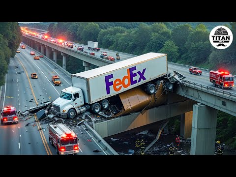 Dangerous Idiots Fastest Truck & Heavy Equipment Fails | Extreme Oversized Truck Transport #97