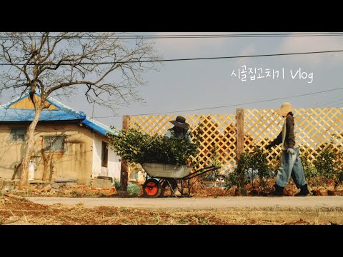 #73 Making a Window at the Country House / Planting Trees Along the Fence / Restoring the Old House