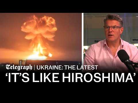 Russian refinery inferno spews black rain | Russia-Ukraine war latest