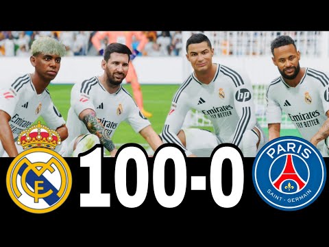 FC 24 -MESSI RONALDO NEYMAR & MBAPPE | ALL STARS | AL NASSR 100-0 MANCHESTER UNITED