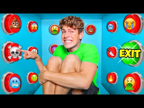 100 Mystery Buttons.. Only 1 Will Let you ESCAPE this Box!