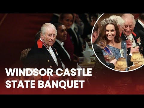 IN FULL: King Charles hosts SPECTACULAR state banquet for German President