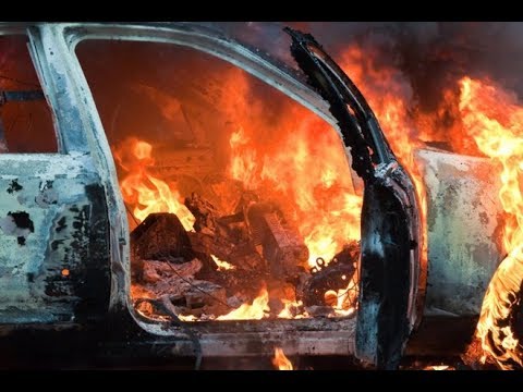 Short circuit in the wiring in the car.