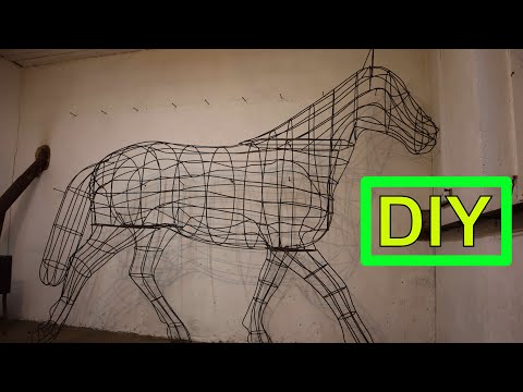 Wire horse according to do-it-yourself blueprints