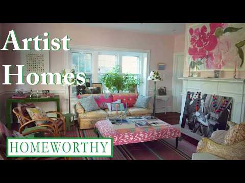 Artist Homes | Watercolors, Vibrant Hues, and Whimsical Spaces