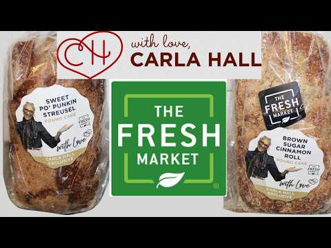 With Love, Carla Hall Pound Cake: Sweet PO’ PUNKIN Streusel and Brown Sugar Cinnamon Roll