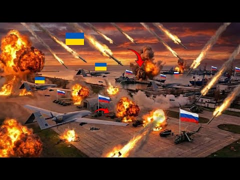 Double Strike : Ukrainian Drones Hit Russian Airfield and Harbor - | What Happened Next...