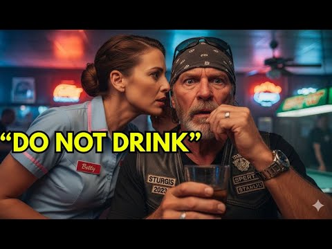 "Don't Drink That, Run Now," Whispered The Waitress To Biker… Next Day, 150 Hells Angels Went There.