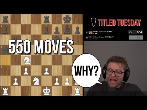 He wouldn't resign... so I played 550 moves