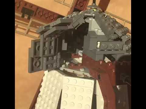 Windmühle Hedeper Lego Model. Detail Einsicht in Mühlenkappe