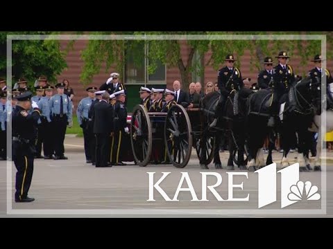 Minneapolis police officer Jamal Mitchell honored, remembered at poignant memorial service