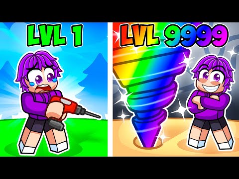I went from NOOB to PRO in Roblox DRILL DIGGING SIMULATOR!
