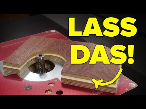 VERMEIDE diesen FEHLER beim Bündigfräsen (mit Schablonen) UNBEDINGT!