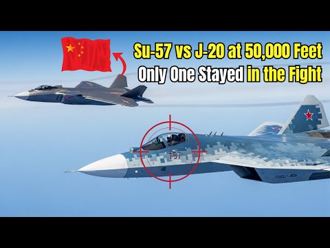Su-57 vs J-20 at 50,000 Feet — Only One Stayed in the Fight