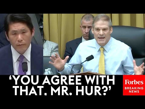 BREAKING NEWS: Jim Jordan Claims Biden Had $8 Million Reason To Keep Classified Docs At Hur Hearing
