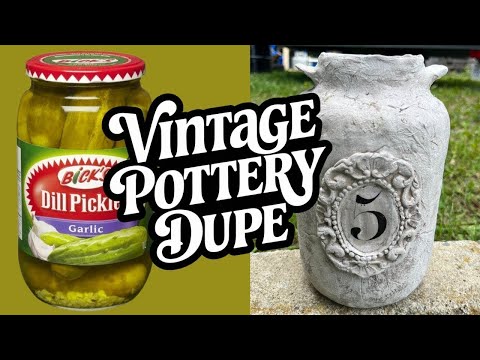 How I Turned a Pickle Jar Into Gorgeous Vintage Pottery