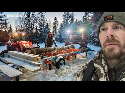 Sawmill, Sauna |EP86| Log Cabin Build on Off-Grid Homestead