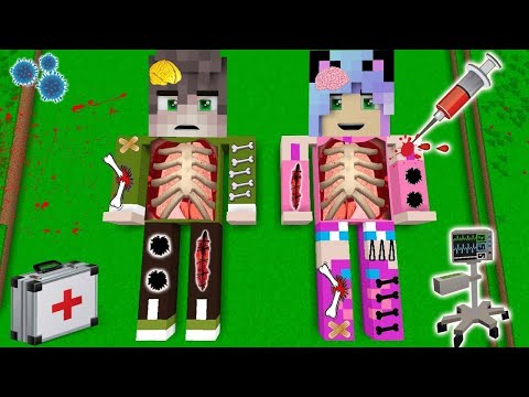 КОЛЯ И ДОЧКА КСЮША ЗАБОЛЕЛИ И ИМ СРОЧНО НУЖНА ОПЕРАЦИЯ В МАЙНКРАФТЕ ИСПЫТАНИЯ