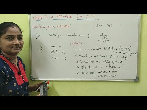 C-Language || Class-22 || Variables in C || Both in Telugu and English || Telugu Scit Tutorials