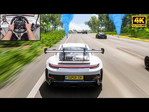 Porsche 911 GT3 VS Track Toys - Forza Horizon 5 | Logitech G923 Steering Wheel