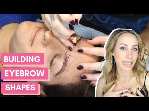 EASY BROW MAPPING (step by step brow mapping "freestyle" PRE DRAW) Creating a Brow Shape