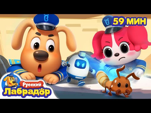 🐜Берегитесь термитов! | 🔍Сборник мультиков для детей | ⚠️Безопасность про животных | Шериф Лабрадор