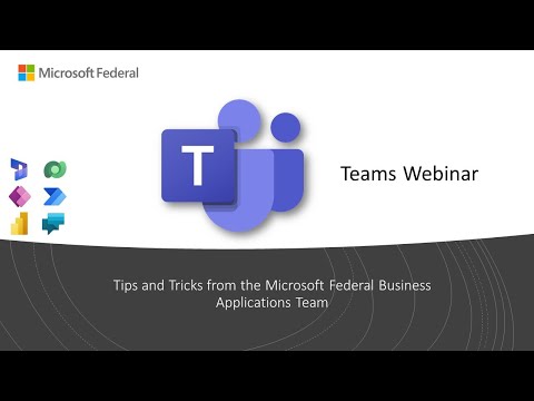 Teams Webinar Tips and Tricks