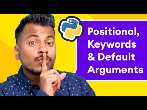 Python Arguments in Functions (Positional, Keywords & Default Arguments) #13