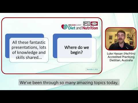 2024 - Integrating Dietary Advice: Formulating Your Management Plan - Luke Hassan