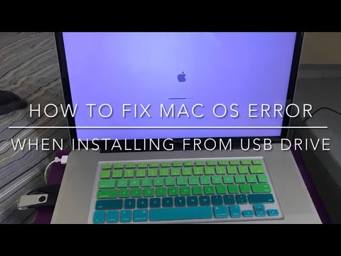 How to fix Mac OS Error when installing from USB DRIVE