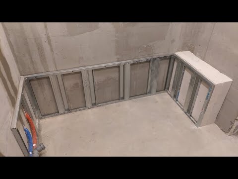 Санузел. Каркас под ванну.