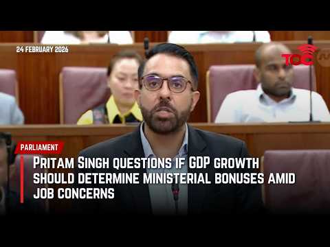 Pritam Singh questions if GDP growth should determine ministerial bonuses amid job concerns