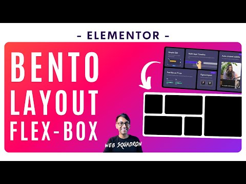 Bento Style with Flex Box Container - Elementor Wordpress Tutorial