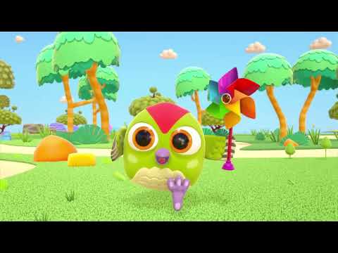 Мультики українською мовою | Совеня Хоп Хоп грається вертушкою