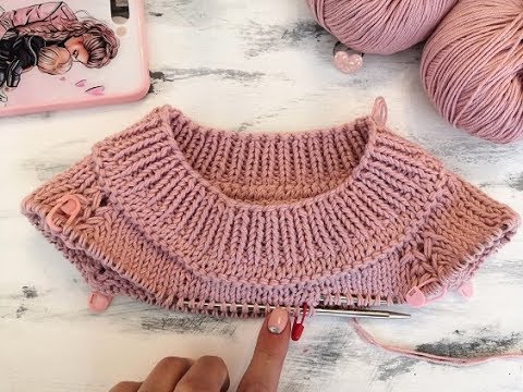 How to knit a sprout. Knitting a raglan sweater from the top down.