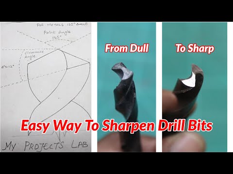 How to Easily Sharpen Drill Bits