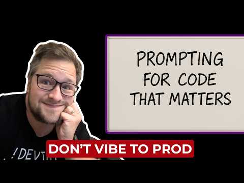 This is how you should use AI to code | don’t just vibe to production.