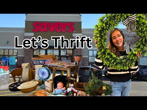 Savers Home Decor Thrift Haul & Thrift Flip on a Budget