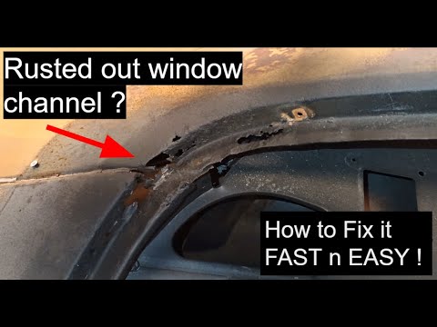 Rusted out window channel ? NO Problem !   How to fix it  FAST n EASY !     D.I.Y. Auto Restoration