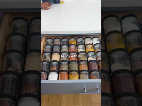 I finally organized my spice drawer…