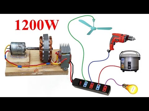 DIY 220V Generator from Fan – Simple & Powerful Conversion!