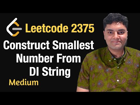 Construct Smallest Number From DI String - Leetcode 2375 - Python
