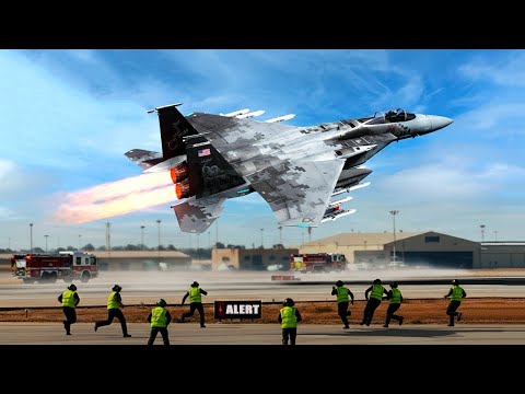 Caracas in Shock! US F-15 Pilot Takes Off at Full Speed During Emergency